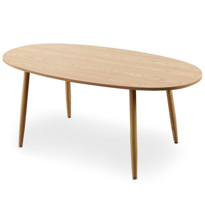 Scandinavische ovale tafel Nolane Licht eiken